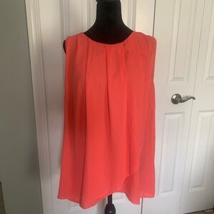 Plus-sized Flowy Sleeveless Top